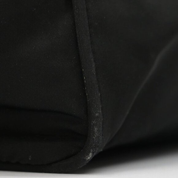 Prada Triangle Logo Black Nylon Handbag - Picture 15 of 16